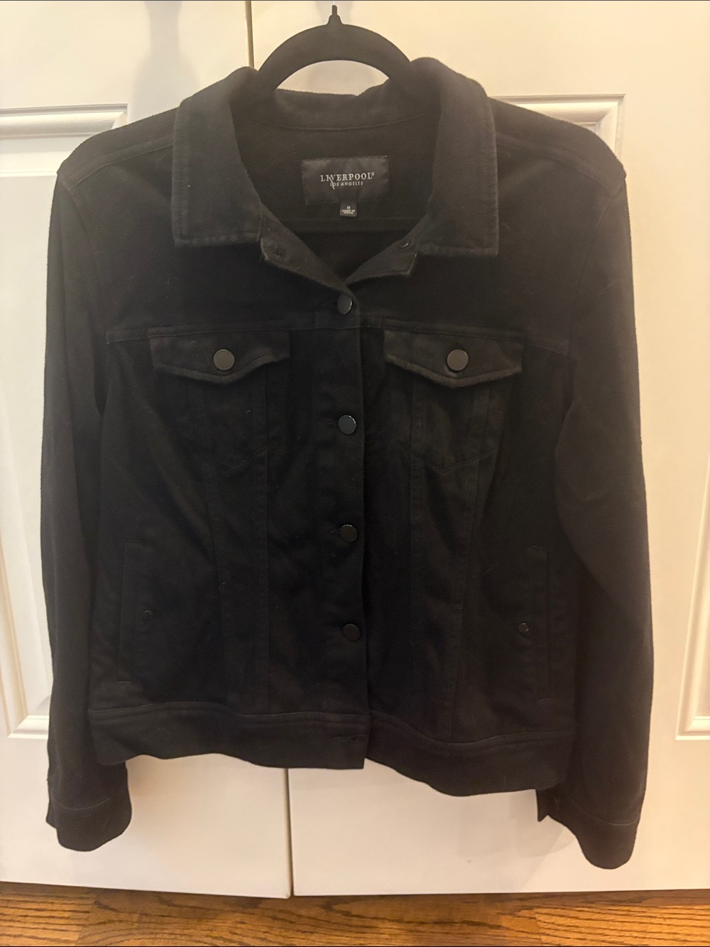 Liverpool Black Denim Jacket